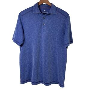 TOMMY BAHAMA MEN SIZE SMALL BLUE POLO SHORT SLEEVE PRE-OWNED